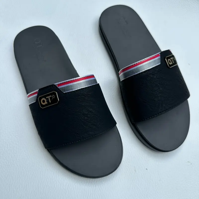 19. DÉP DA MÃ 19 QT LUXURY 1 BẢN KHÂU QUAI ĐẾ - Cao Su Đế Bằng Đồng Nam Slipper DéP 5
