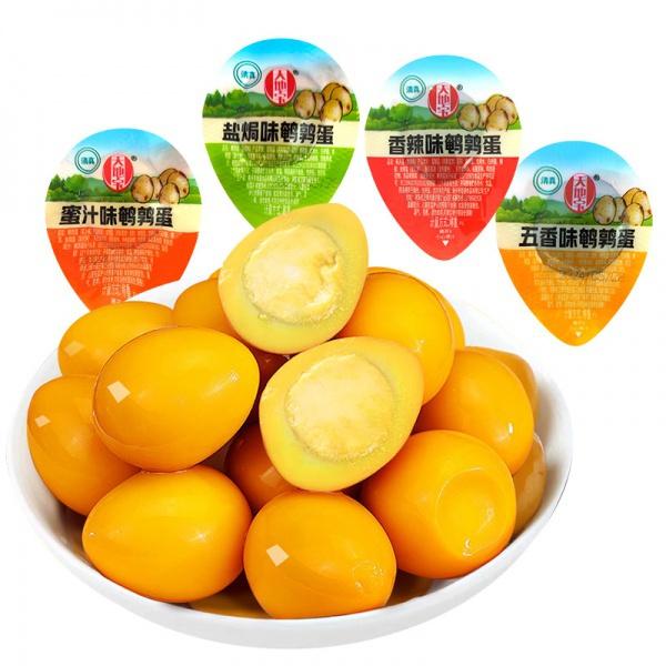 Product Introduction of Breakfast Snacks No Shell Quail Egg Snack Spiced Taste Small Package Spiced Egg Snack 4