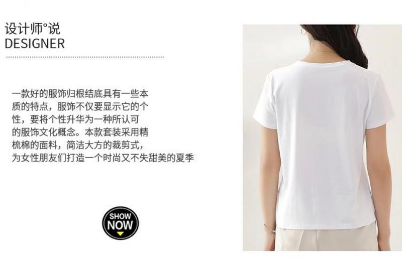 Product Introduction of Áo Thun Cotton Ngắn Tay Màu Đen, Dành Cho Nữ, Chất Liệu Cotton Nguyên Chất, Phong Cách Hàn Quốc Mới Mùa Hè, Dáng Rộng Vừa Vặn, Tay Lửng Dễ Phối Đồ Thường Ngày, Áo Thun In Họa Tiết, Hợp Xu hướng 5