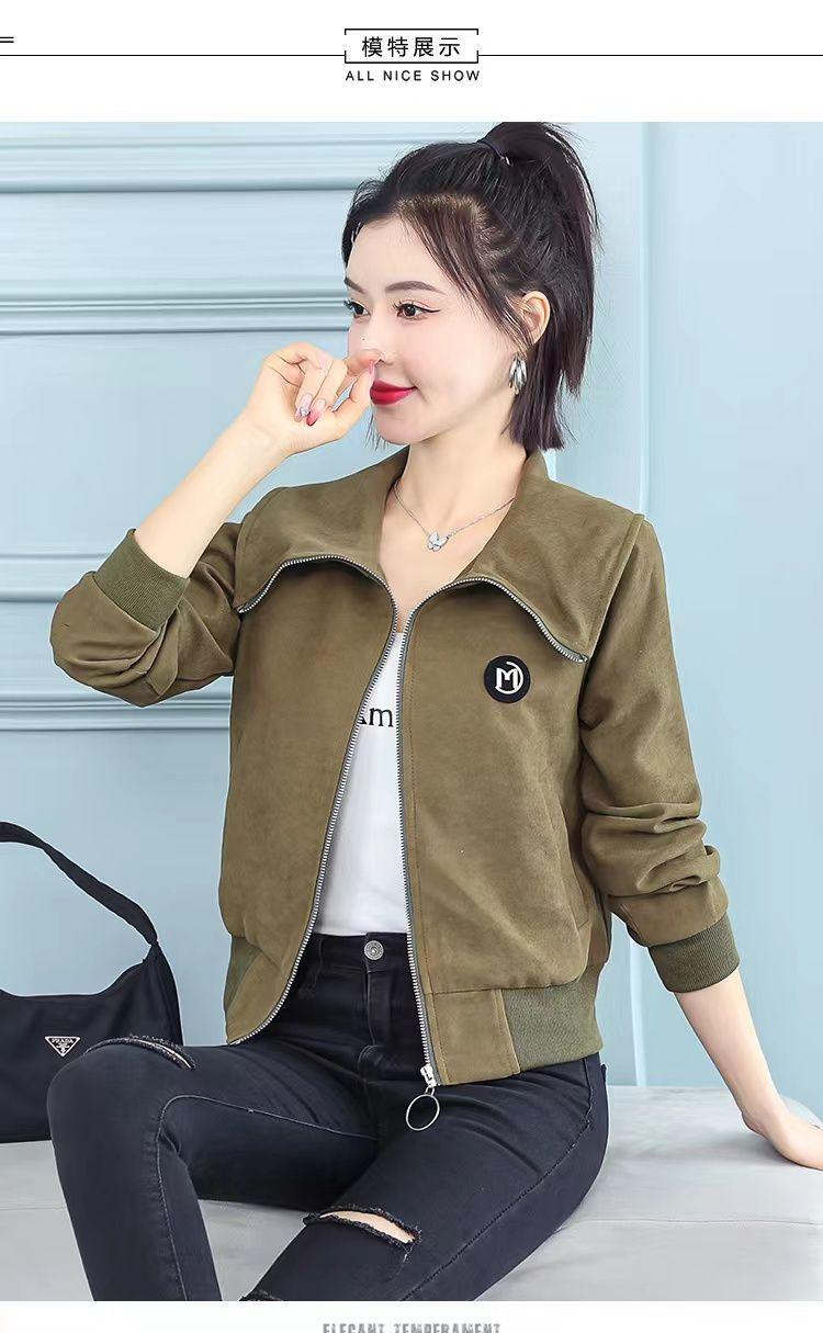 Product Introduction of Áo Khoác Ngắn Lót Lông Cừu / Không Lót Lông Cừu Cho Nữ, Áo Khoác Đồng Phục Bóng Chày Thường Ngày, Phong Cách Chanel Đa Năng Mới, Mùa Xuân Và Mùa Thu 9