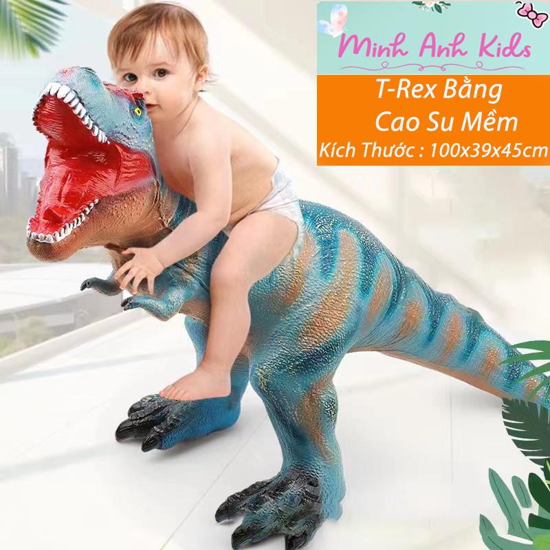 Mô hình đồ chơi khủng long bằng cao su mềm siêu to khổng lồ quà tặng cho bé