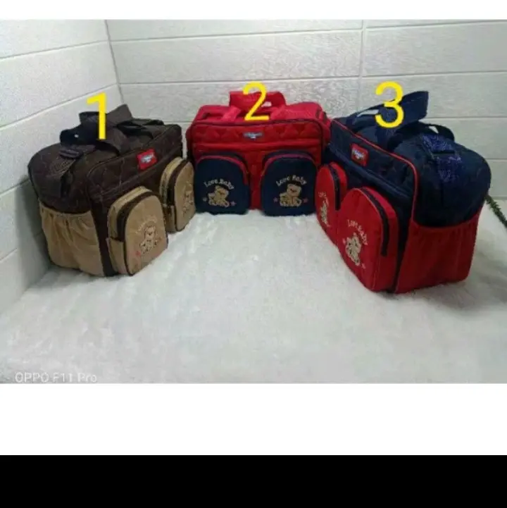 TAS BAYI BESAR BORDIR/ TAS PERLENGKAPAN BAYI MURAH / TAS TRAVELLING BAYI 1