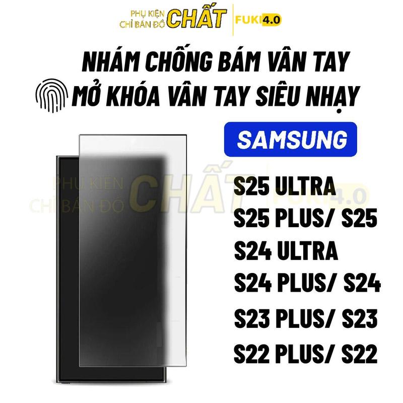 Kính cường lực cho Samsung nhám chống bám vân tay S25 Ultra s25 plus s25 S24 Ultra s24 s24 plus S23 S23 plus S22 S22 plus Phụ Kiện
