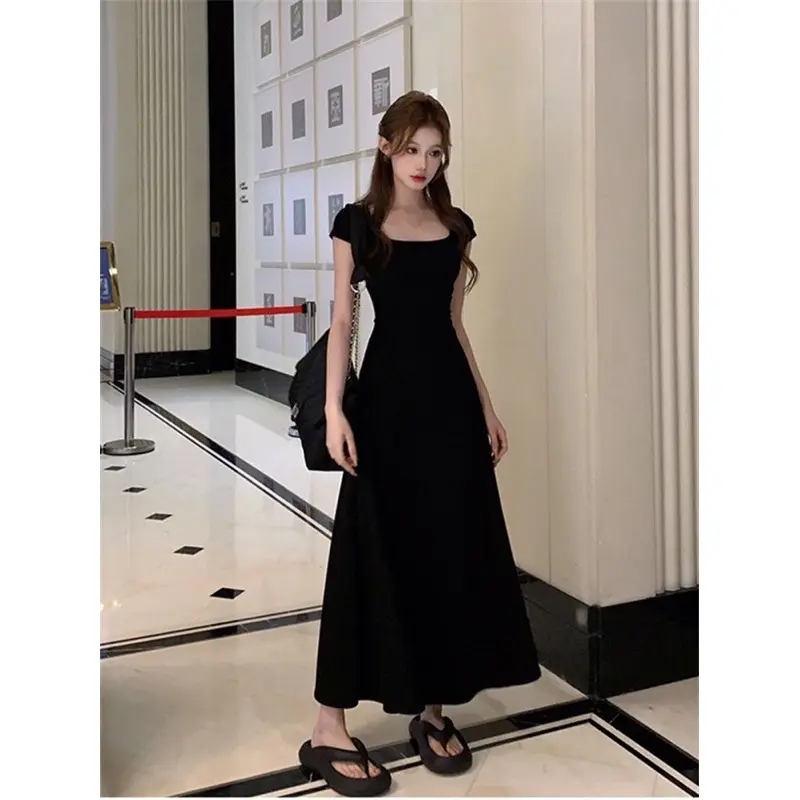 Đầm Body Nữ Tay Ngắn Cổ Vuông, Đầm Nữ Dáng Dài Diamond Dress ( có bigsize) | BigBuy360 - bigbuy360.vn