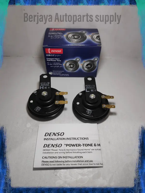 Klakson Piring Denso Disc 12V Suara Innova Fortuner  100% Asli Original 1
