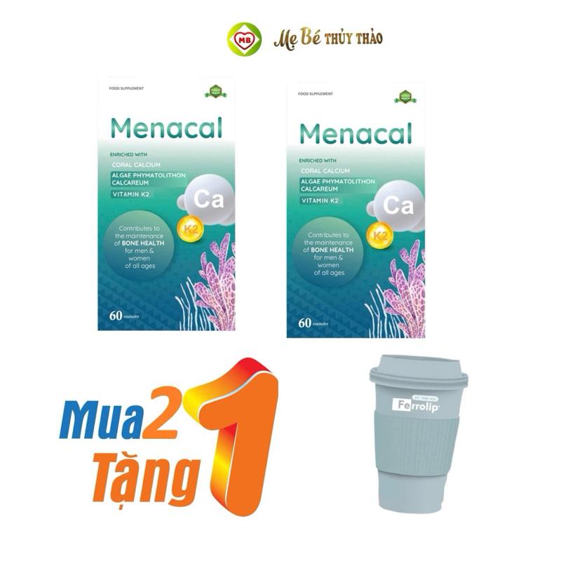 Combo 2 Hộp Viên uống hỗ trợ bổ sung canxi Menacal cho mẹ bầu và sau sinh