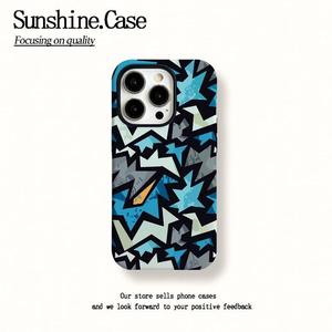 Geometric Lightning Film Two-in-One Apple 16 Phone Case 1514Pro Full Edge 1312 Creative X/R/S