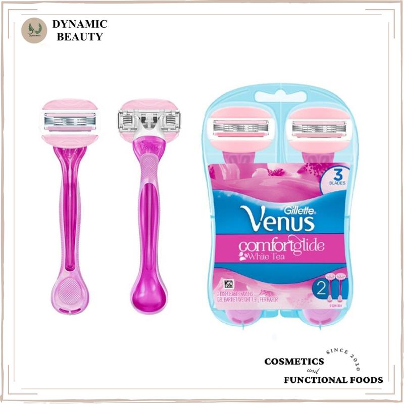 Bộ 2 dao cạo cho nữ có đầu bơ gillette Venus comfortglide white tea venus spa 3 blades