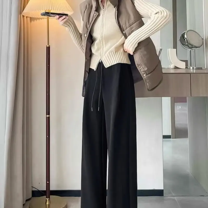 [ Nỉ Lót Lông ]Quần Chất Nỉ Lót Lông Dày Ấm Mặc Mùa Đông nhà Minh Hiếu Nữ Women Pants 5