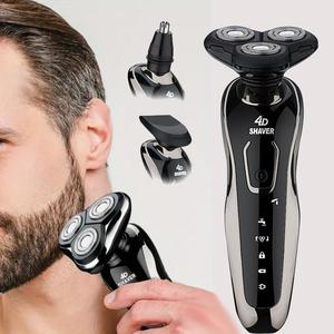 Electric Razor for Men, 1 Set Cordless Rechargeable 3D Rotary Men Shaver, Wet & Dry Mens Shaver, Waterproof Mens Razor for Shaving Gifts for Husband, Halloween & Christmas Gift