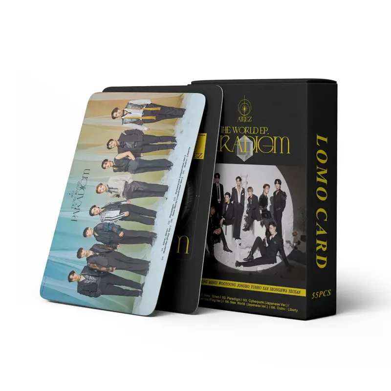 [55pcs] PACK PHOTOCARD ATEEZ PARADIGM LOMO CARD PHOTO CARD KPOP LOMOCARD KPOPERS PHOTOCARD 4