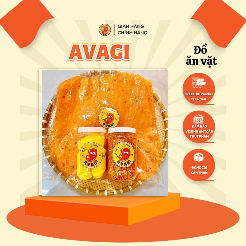 [Freeship 70K khi mua 2 combo] COMBO NGOẠI HẠNG ĐỎ: Bánh tráng Tôm Đỏ Dẻo + BƠ SIÊU TO + Ruốc Hành phi - [ĐỒ ĂN VẶT SNACKS] Food Thức Ăn