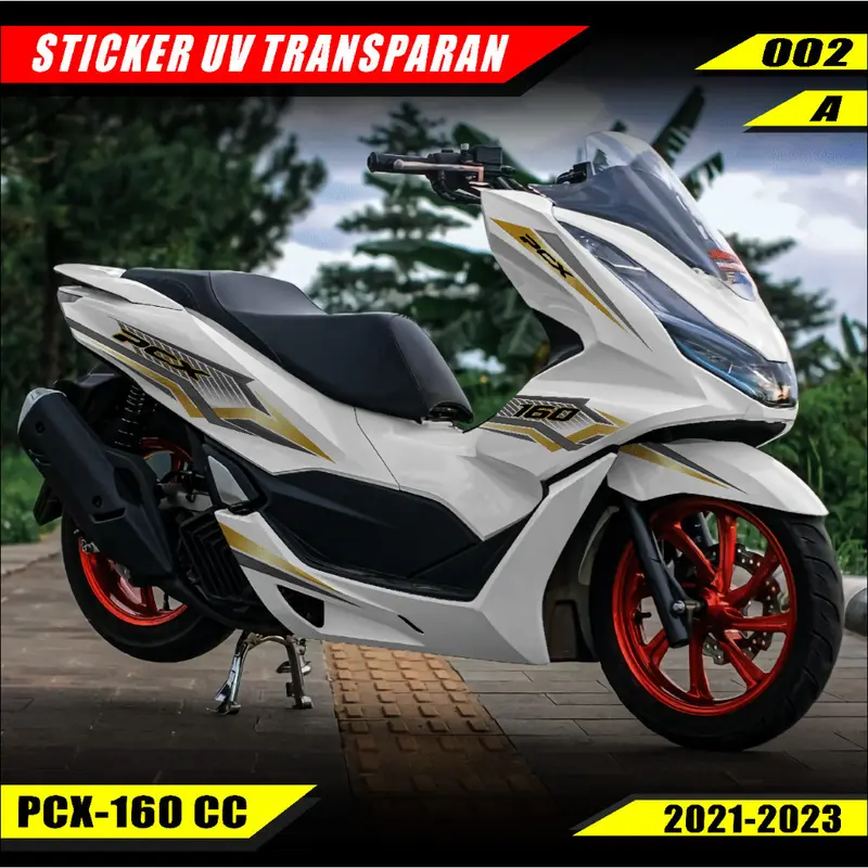 ''''' STRIPING TRANSPARAN HONDA PCX 160 ALL NEW LIST MOTOR DESAIN GRAFIS SIMPLE GPC 002 ,,,, 0