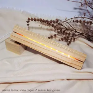 Base Lamp Akrilik, dudukan Akrilik 20cm