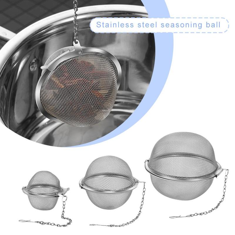 Stainless Steel Tea Infuser Sphere Locking Spice Tea Filter Infuser ...
