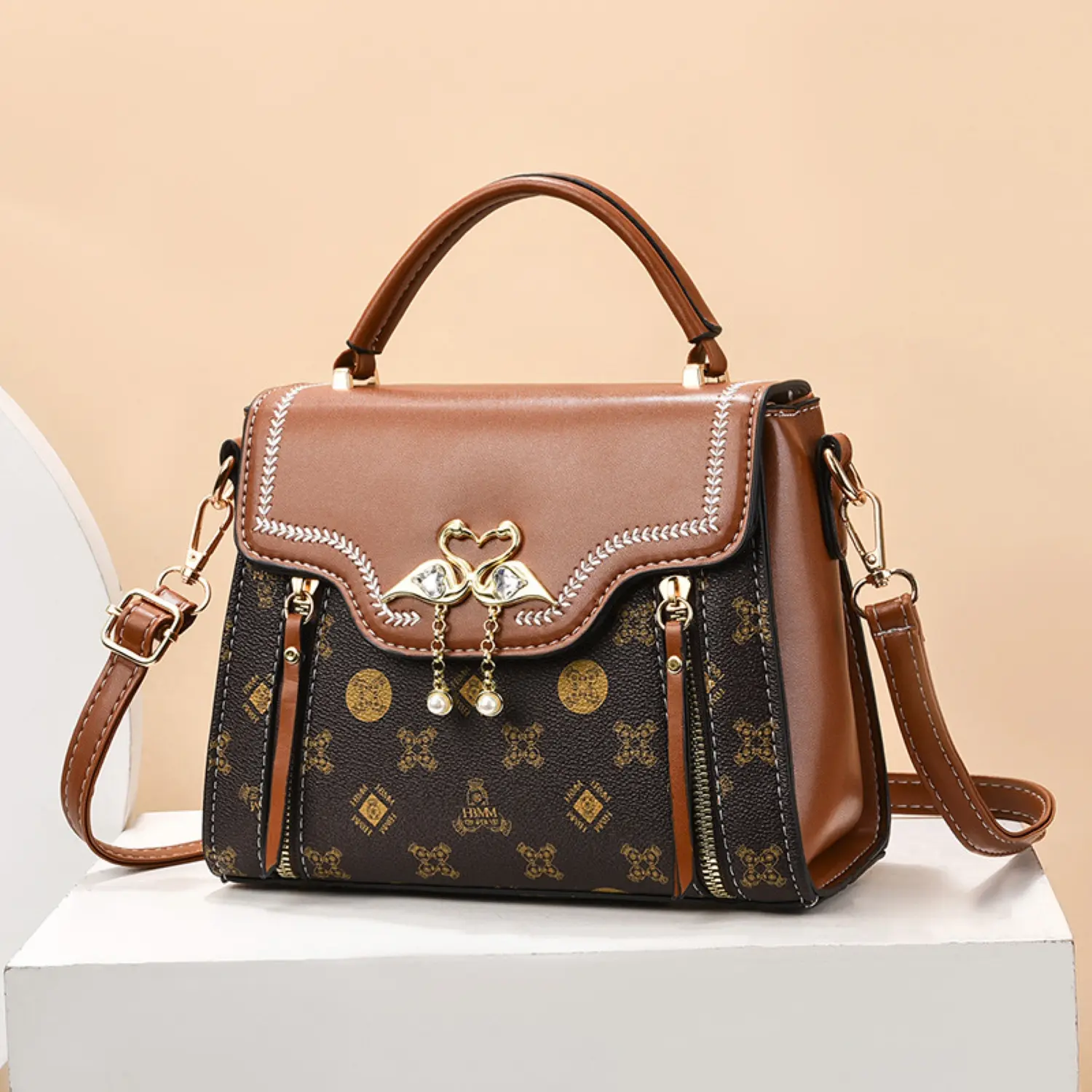 Tas Selempang Wanita Handbag Swan Kulit PU  WS - ADB 07