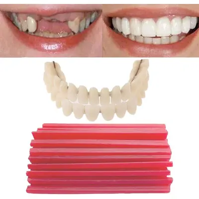 5 Sets Acrylic Resin Dental Denture Teeth - Shade A2/A3, Full Upper & Lower Sets For Practice Or Craft