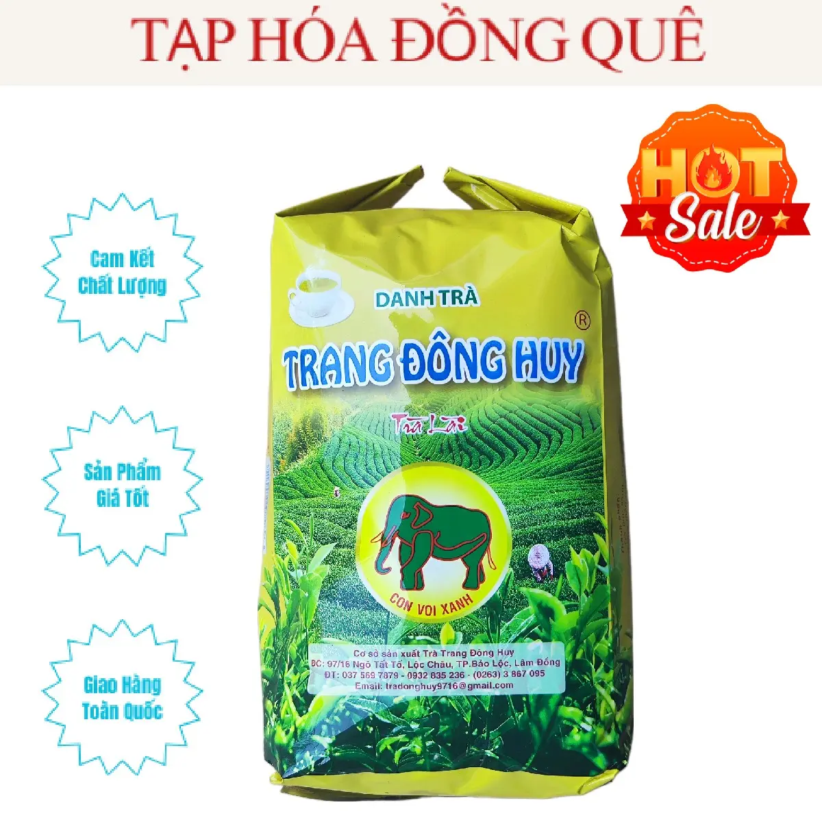 Trà Lài Trang Đông Huy 350g Nước Trà Thơm Ngon ( Tea Chè ) tra dong