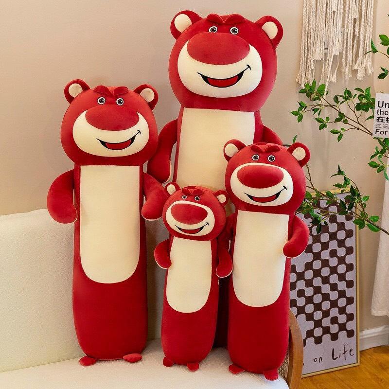 Gấu Bông Gối Ôm Lotso Thú Nhồi Bông Đang Yêu Ôm Đi Ngủ Cho Bé - Gấu xᶖnh - G14 Đồ Chơi