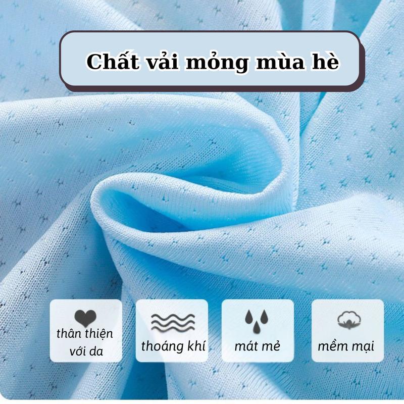 Áo chống nắng mẫu trơn cho bé trai bé gái mỏng nhẹ có mũ trùm đầu chất thông hơi thoáng mát size 15 đến 38 kg Hoangkids 4