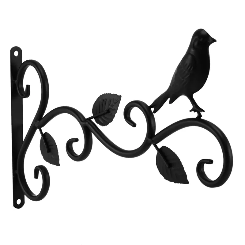 Móc Treo Tường, 2 Gói, Móc Treo Dụng Cụ Cho Chim Bằng Sắt 11,8Inch, Móc Treo Giá Đỡ Cây, Thích Hợp Cho Giỏ Hoa, Dụng Cụ Cho Ăn, Đèn Đường