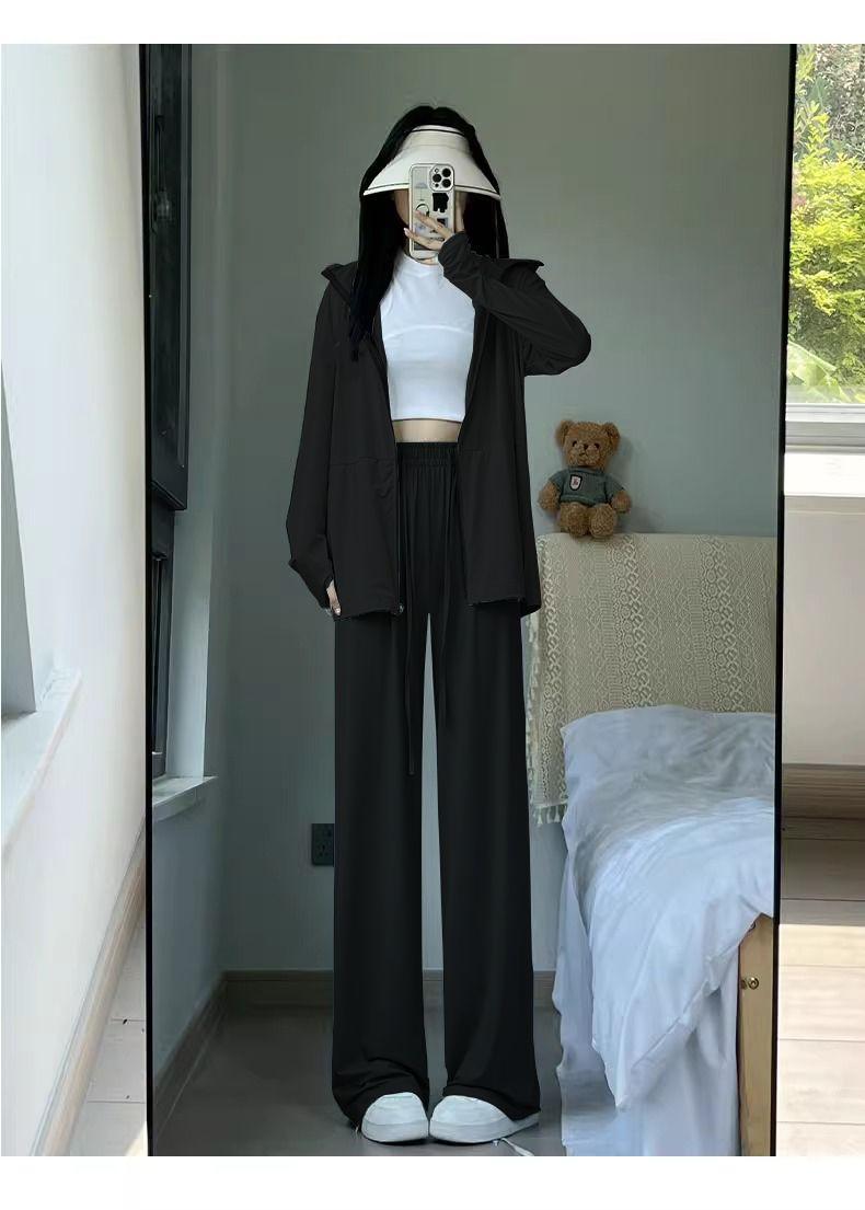 Product Introduction of Summer Sun Protection Clothing for Women 2025 Black Ice Silk Sun Protection 10