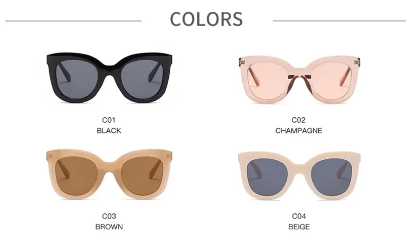 Product Introduction of 1/4set Vintage Women Cat Eye Sunglasses Luxury Brand Designer Trendy Sun Glasses Female Eyeglasses For Female Gafas De Sol UV400 3