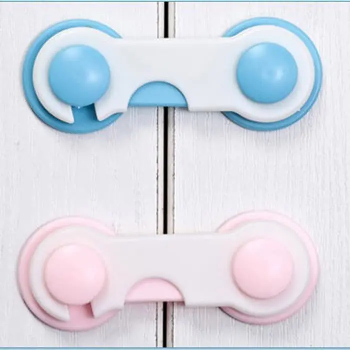 SV-03 Alat pengaman kunci Lemari , laci Safety Lock pengaman Bayi Child Biru pengunci  lemari
