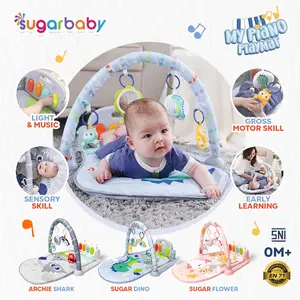 SUGARBABY PLAYMATE BARU SERIES NATURE -BUBBLE WRAP JUAL TERPISAH  PLAYMATE SERIES BARU - MAINAN BAYI PIANO MUSICAL SUGARBABY Pink Blue Grey