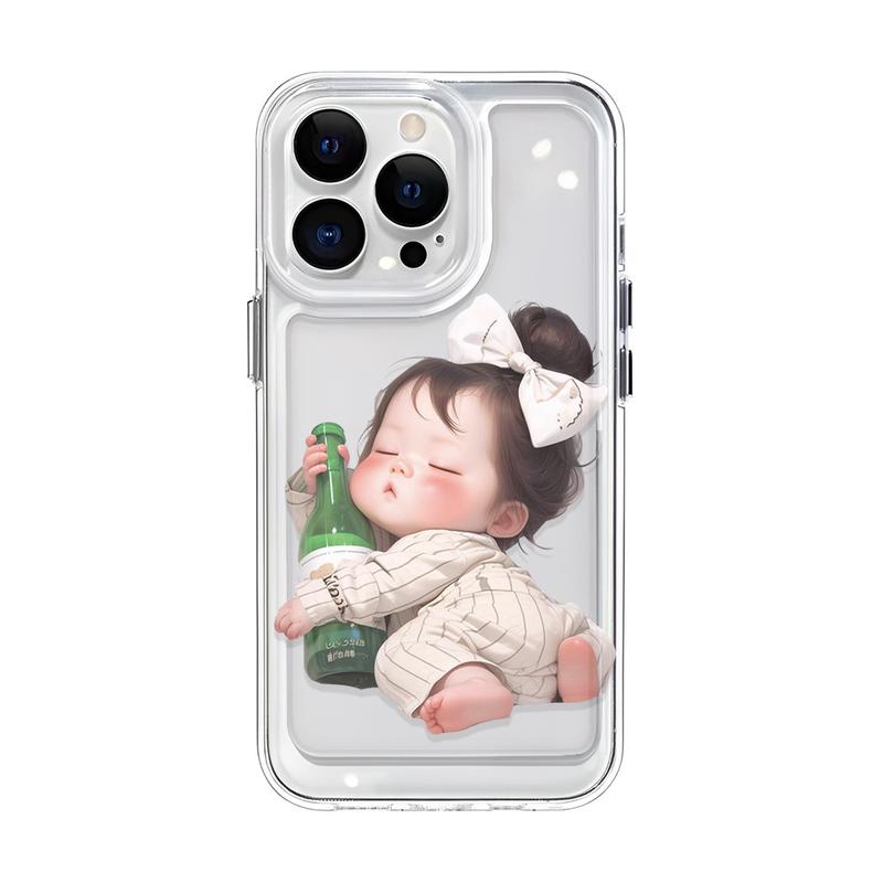 Product Introduction of Ốp Không Gian Trong Suốt, Dành Cho iPhone 16 Pro Max, 11, 15promax, 14, 13, 12, 7Plus, X, XS Max, 8, 7, Thiết Kế Cô Gái Ngủ, Ốp Chống Sốc 8