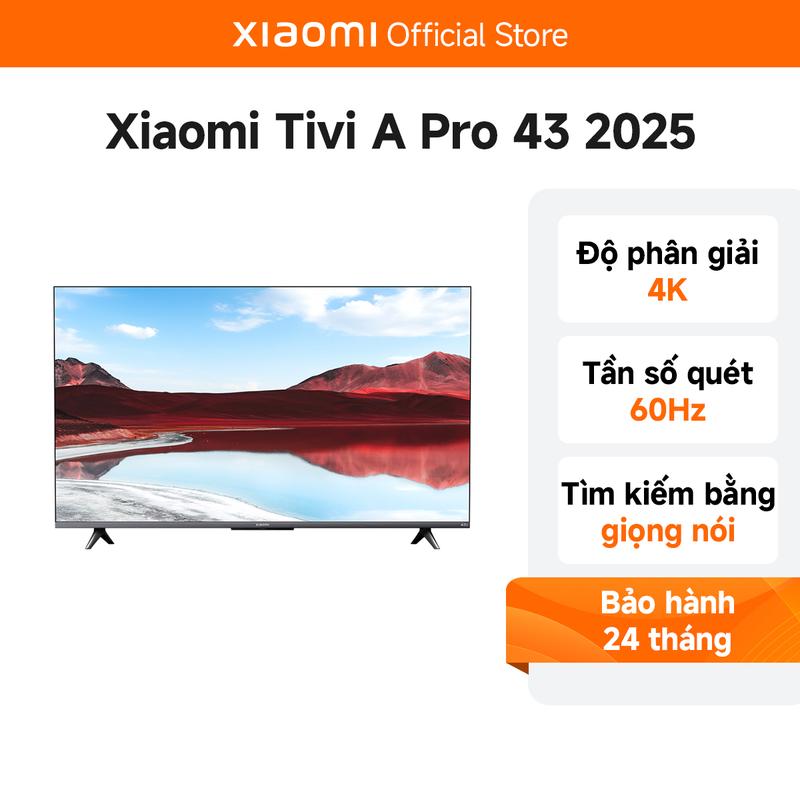 【LIVE Tivi Xiaomi A43 Pro Độ Phân Giải 4K – Phiên Bản Quốc Tế, Bảo Hành Chính Hãng 24 Tháng