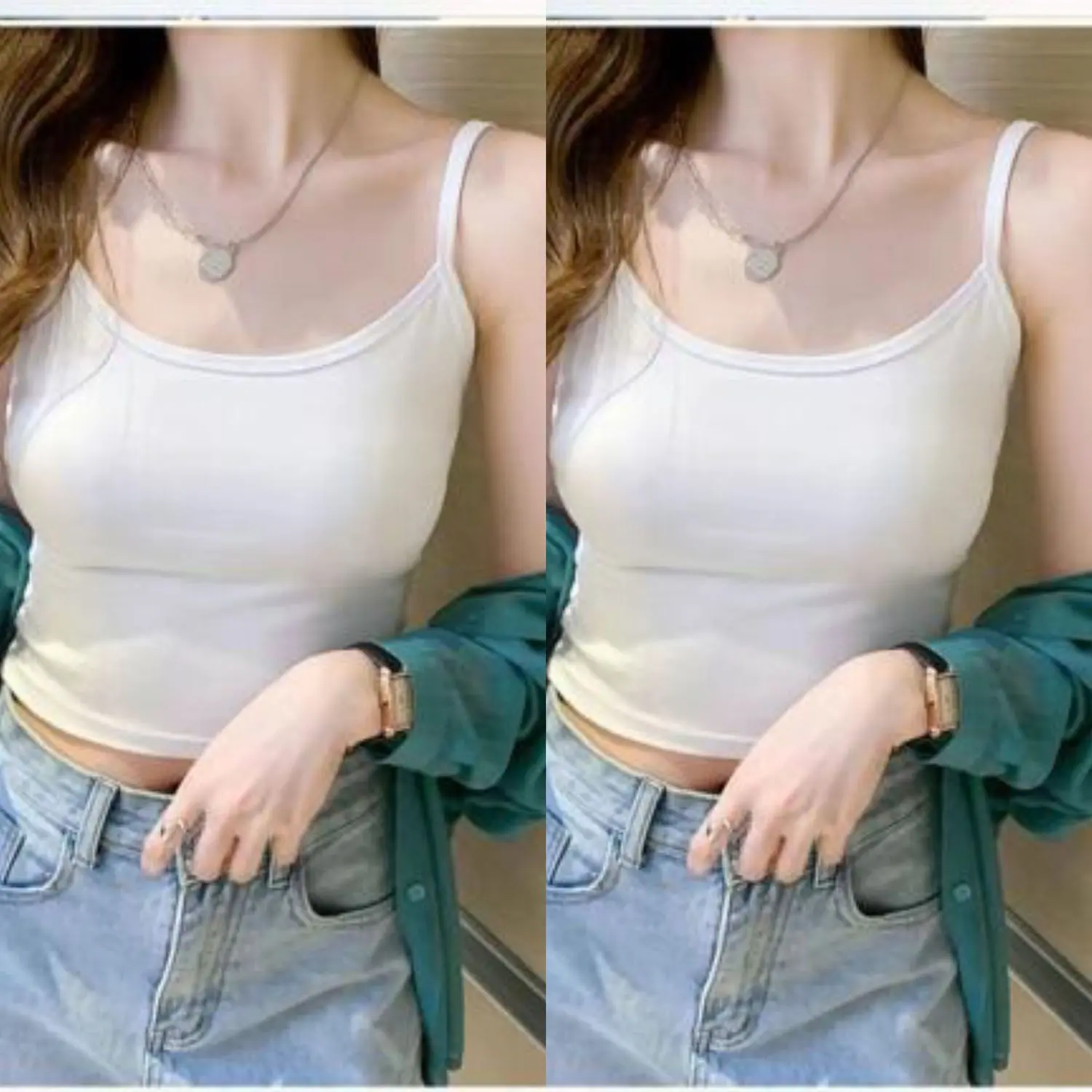 Spring and summer new Korean version ins slim and thin sling vest sexy outer wear