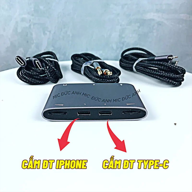 Box Livestream Stereo LT12 (Logo KA Chinh Hang) Phụ Kiện Âm Thanh Thu Âm Chất Lượng Cao Dùng Cho Androi, IP Vừa Sạc Vừa Live Kiêm Đàm Thoại 2 Chiều 2