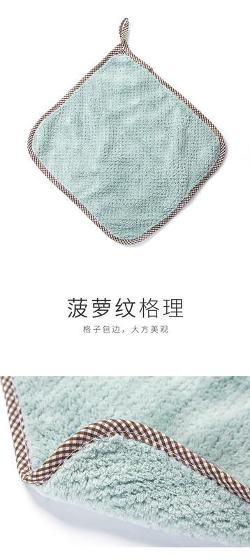 Product Introduction of [HÀNG CÓ SẴN] Khăn Lau Tay Viền Đan T5 25X26Cm - Lau Bát Chén Đĩa Nhà Bếp Dày Dặn Đa Năng - Sợi Cotton Thấm Hút Nước 38