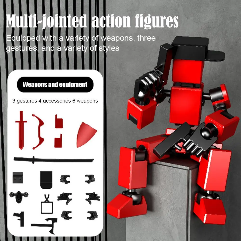Robot Lắp Ráp, Tự Làm, Robot Chiến Binh Cơ Khí Nhiều Hình Ngầu, Búp Bê 13 Khớp, Quà Tặng Đồ Chơi Trẻ Em, Búp Bê Hoạt Động Nhiều Khớp, Đồ Chơi Trẻ Em, 1 Cái