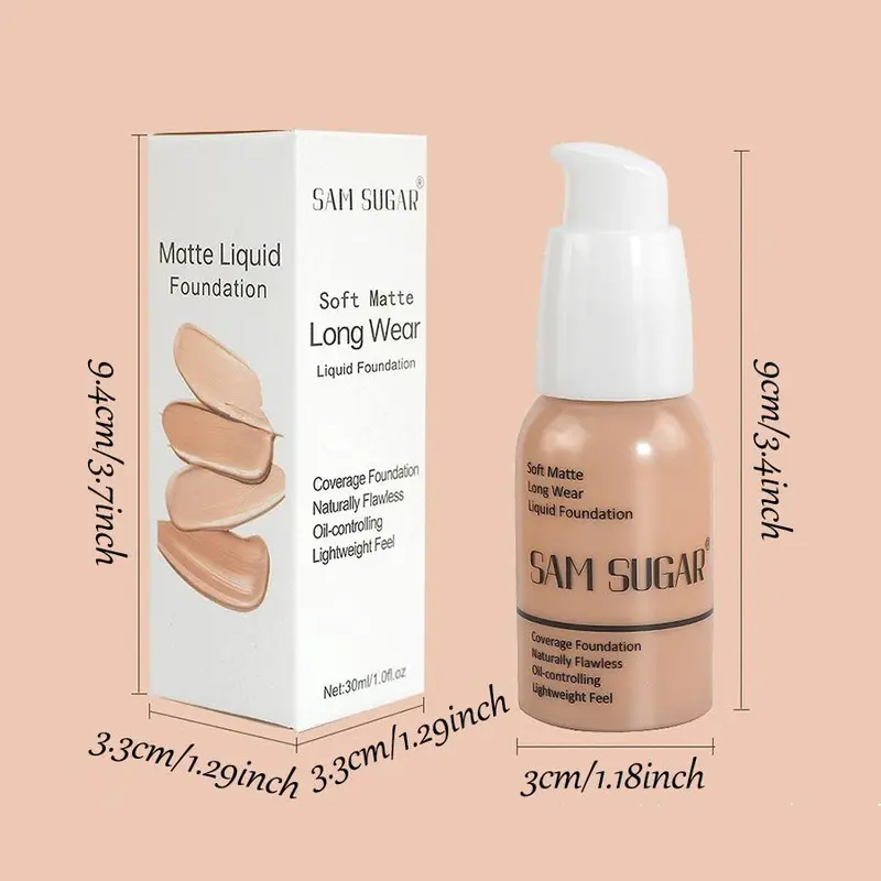 Long-lasting Moisturizing Foundation, Lightweight Concealer Foundation for Women & Girls 1