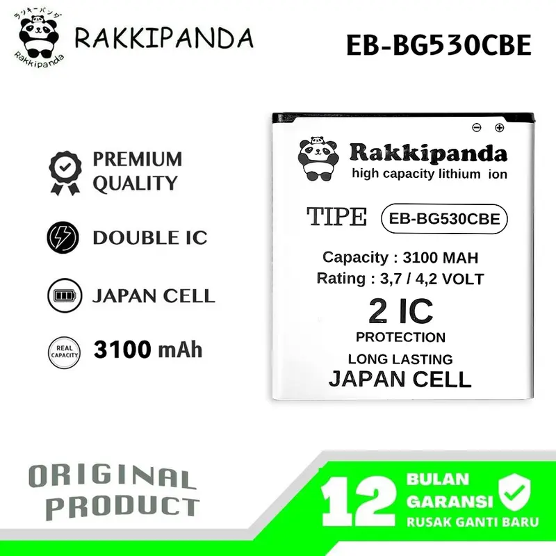 RakkiPanda G530 Compatible With Grand Prime/J2 Prime/J2 Pro/A2 Core A260/J2 Core/J5 J500 2015/J3 J300/J3 Pro/J320 J3 2016 Batre Batrai Baterai Battery