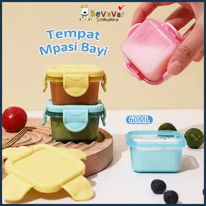 Bevavar Tempat Mpasi Makan Bayi Wadah Mpasi Pp Bayi Baby Food Container 60ml BPA Free