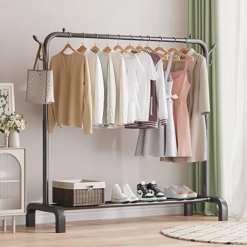 Kệ Treo Quần Áo Kim Loại, Giá Treo Quần Áo 1 Tầng Có 1 Giàn Treo Tiện Lợi Bền Bỉ Dễ Dàng Lắp Đặt 0