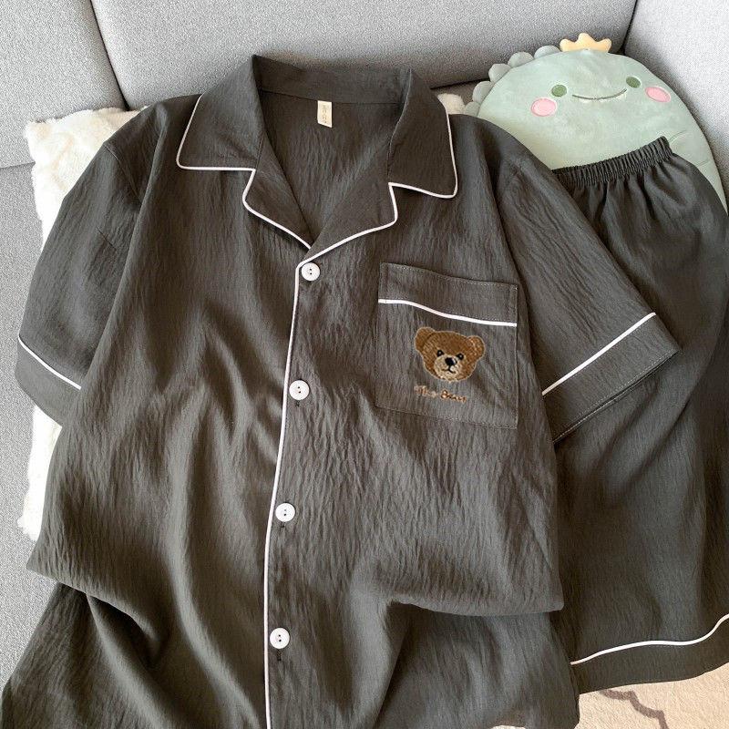 Bộ Đồ Ngủ Mùa Hè, Chất Liệu Cotton Đám Mây, Dành Cho Nam Giới, ngắn Tay, Mỏng, Thích Hợp Cho Mùa Hè, Bộ Đồ Mặc Nhà Có Thể Đeo Được Trẻ Trung, Quần Áo Nam, Hàng Mới Về 2025