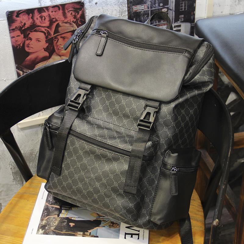 Ba lô du lịch nam phong cách Hàn Quốc dung tích lớn ba lô thương hiệu hợp xu hướng túi đi học hình đầu lâu túi đi làm đi học máy tính cho nam Backpack Đeo Vai