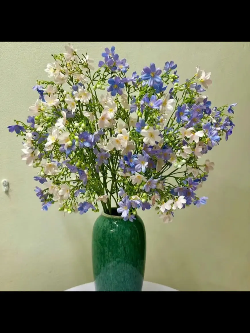 COMBO  hoa nhất chi mai ,cao 60cm chất liệu mềm mại decor phòng trang trí nhà trang trí decor xinh