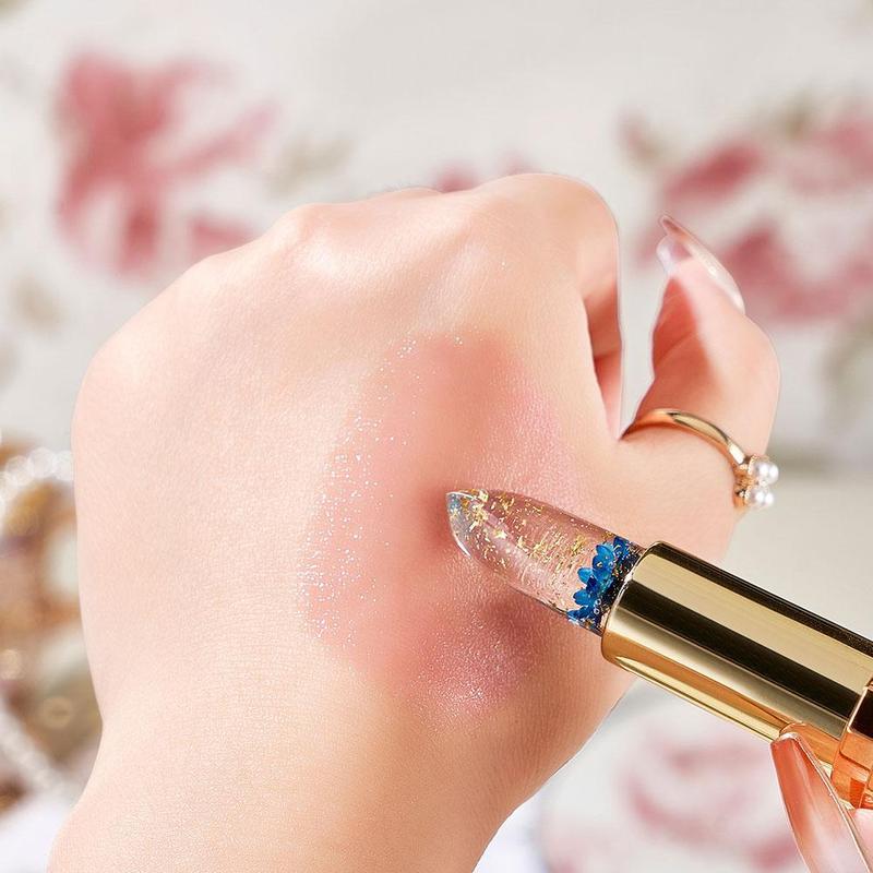 Product Introduction of New Temperature Change Moisturizing Lipstick 1pcs Lipstick Flower Jelly Color Changing Lipstick W4Y1 32