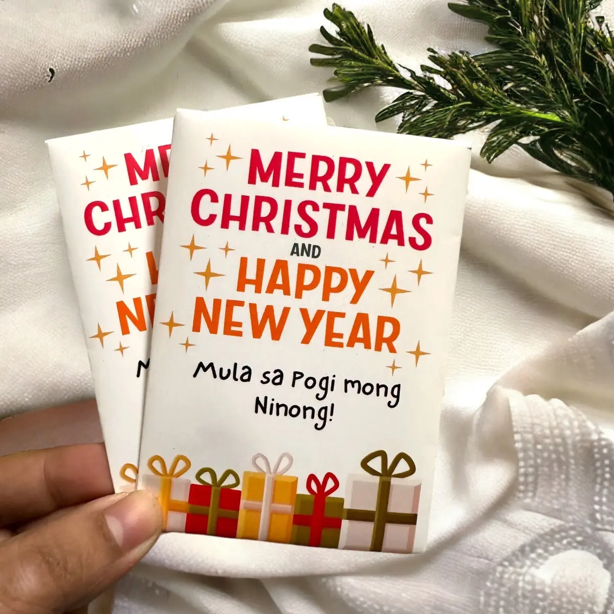 Waterproof Christmas Angpao Money Envelopes - Pack of 5 or 10