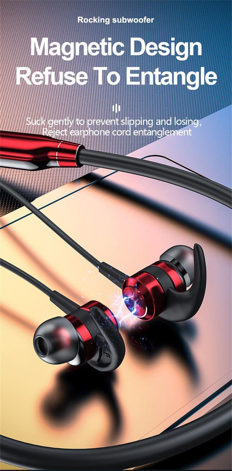 Product Introduction of Tai nghe không dây, ROR Chính Hãng, kiểu đeo cổ, có Bluetooth, có Micrô, Thích hợp cho thể thao, khử tiếng ồn, auriculares, Fone, thiết bị nghe nhạc Nhét Tai Earphone 26