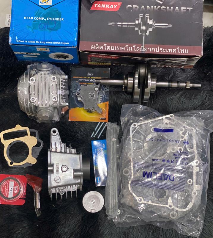 COMBO Ful 110 - cho xe Exciter 50 Sirius 50 Cup 67 Wave Dream ( Ful Đầu, Lòng, Dên, Lốc bơm nhớt rời... )