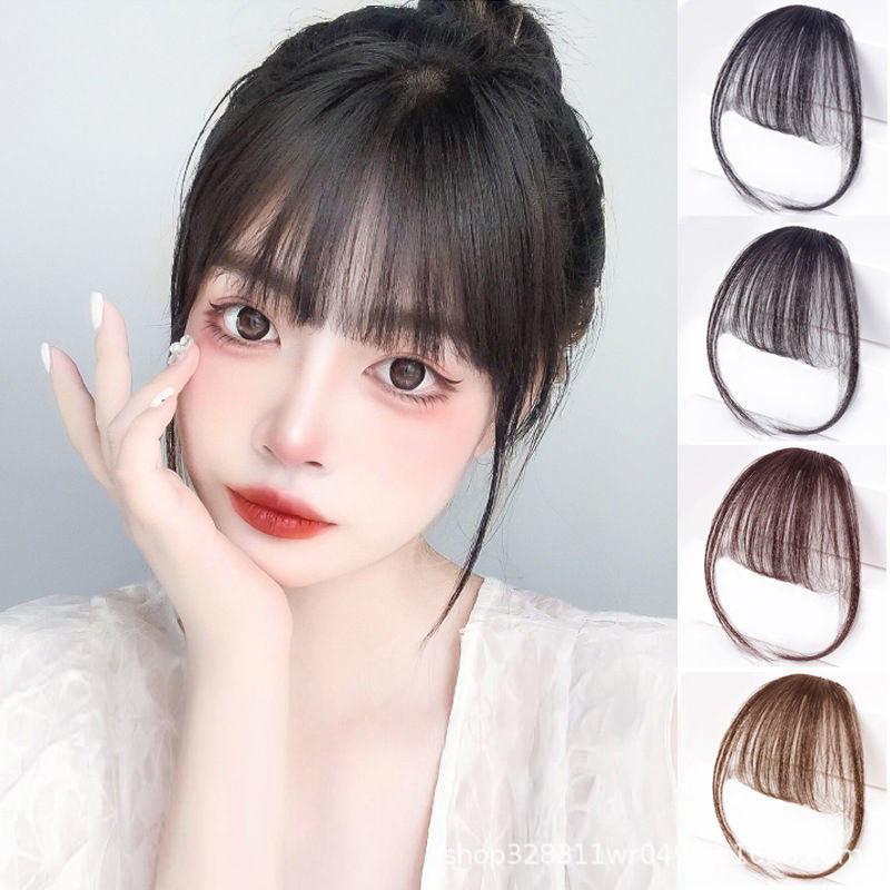 Tóc Giả Nữ, Tóc Mái Bằng Không Dấu Vết, Có Tóc Mai, Kích Thước Nhỏ, Tóc Nối Vô Hình, Tóc Mái Bằng, Mảnh Tóc Giả