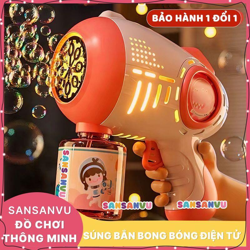 Máy Bắn Bong Bóng Máy Phun Bong Bóng Xà Phòng Tự Động Thổi Bong Bóng Tự Động