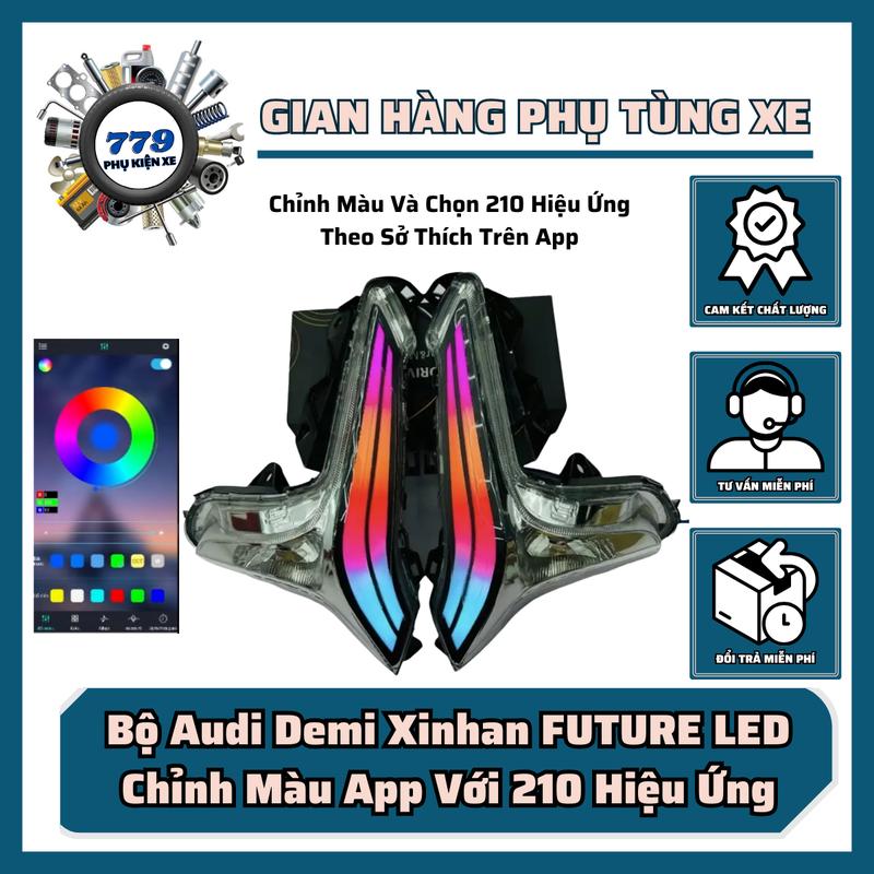 COMBO Bộ Audi Demi Xinhan FUTURE LED Chỉnh Màu App Với 210 Hiệu Ứng