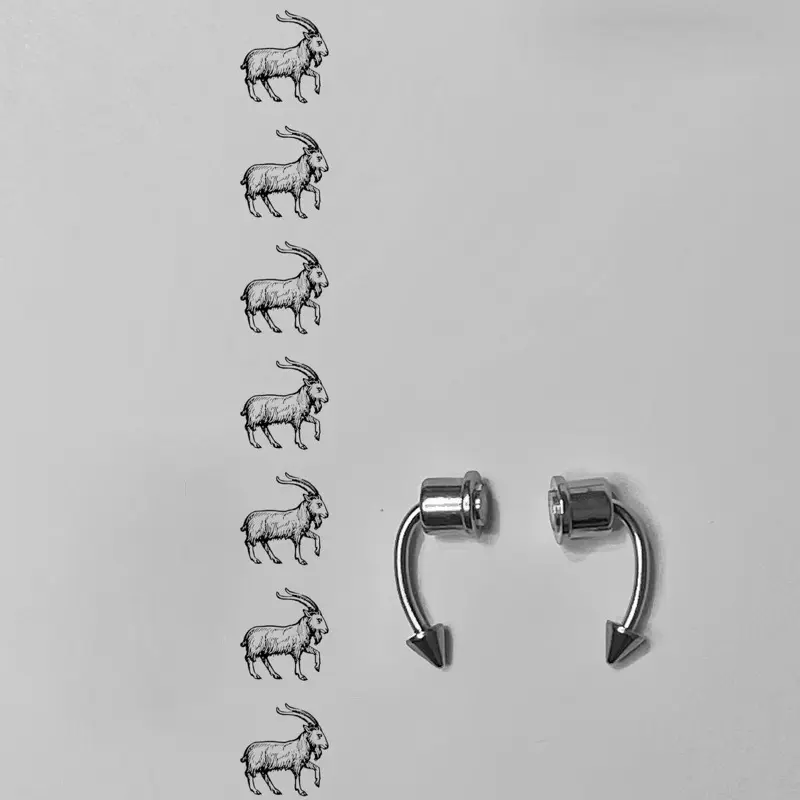 Anting hidung magnet / septum fake / septum magnet 1